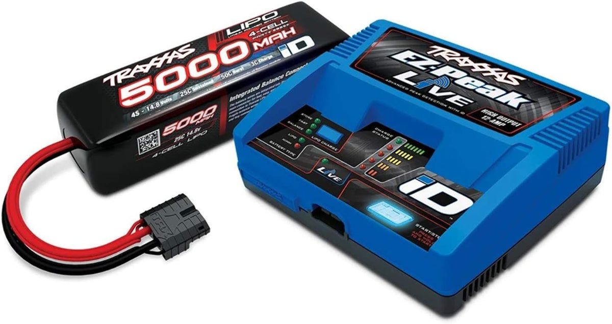 Traxxas 2996X - Batería Power Cell 4S 14.8V LiPo / Paquete Completo con Cargador iD