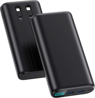 Cargador Portátil 40,800mAh Banco de Energía con Cables Integrados,...