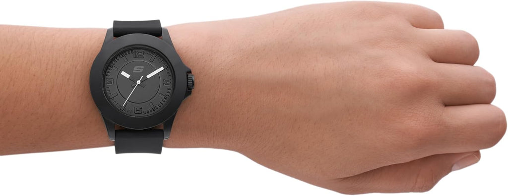 Skechers Rosencrans - Reloj de cuarzo de tamaño mediano con tres manecillas para mujer