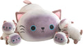 TOYSYM - Almohada de gata siamesa, adorable almohada de peluche de...