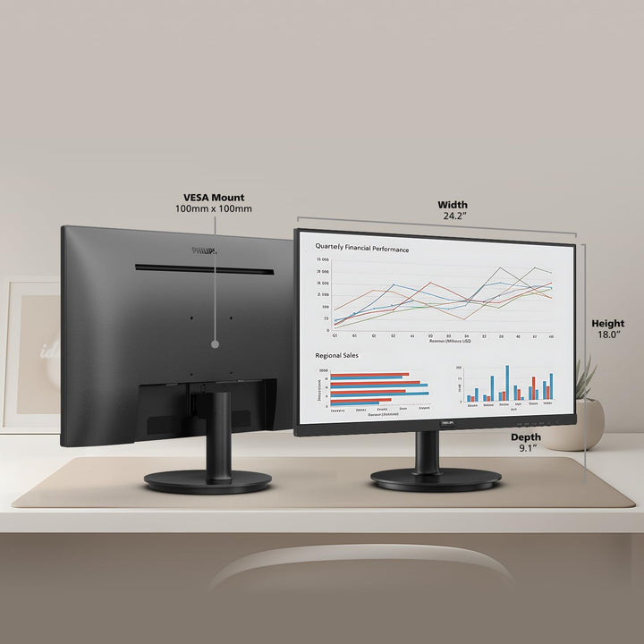 Philips Monitor de computadora FHD 100Hz VA VESA Eye Care de 27 pul...