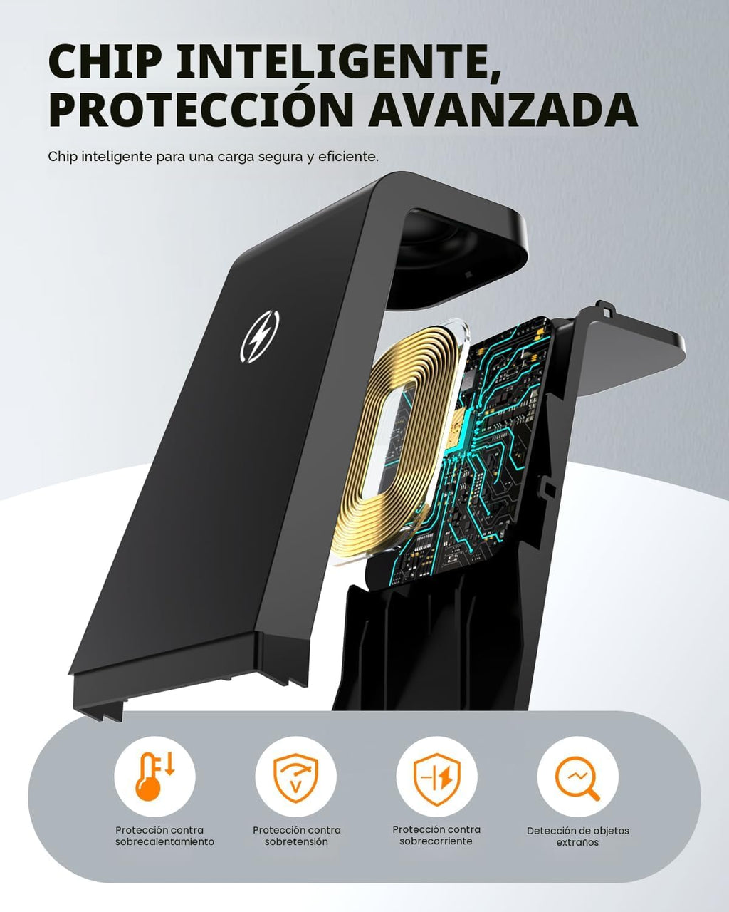 Cargador inalámbrico para Samsung, estación de carga Android 3 en 1