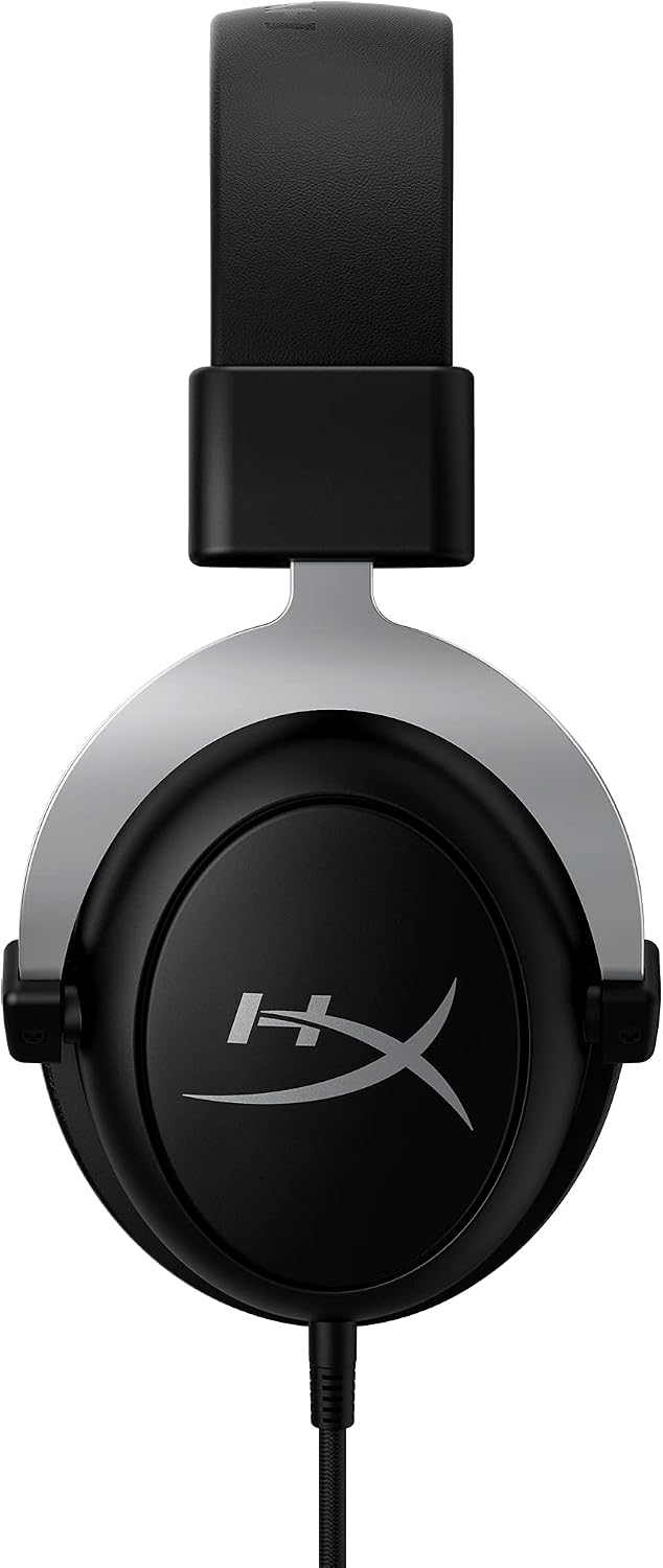 HyperX CloudX, auriculares oficiales para juegos con licencia de Xbox, compatibles con Xbox One y Series X|S, almohadillas de espuma viscoelástica, micrófono desmontable con cancelación de ruido, controles de audio en línea, negro/plateado