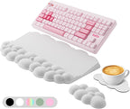Reposamuñecas ergonómico para teclado y mouse, almohadilla de soporte para