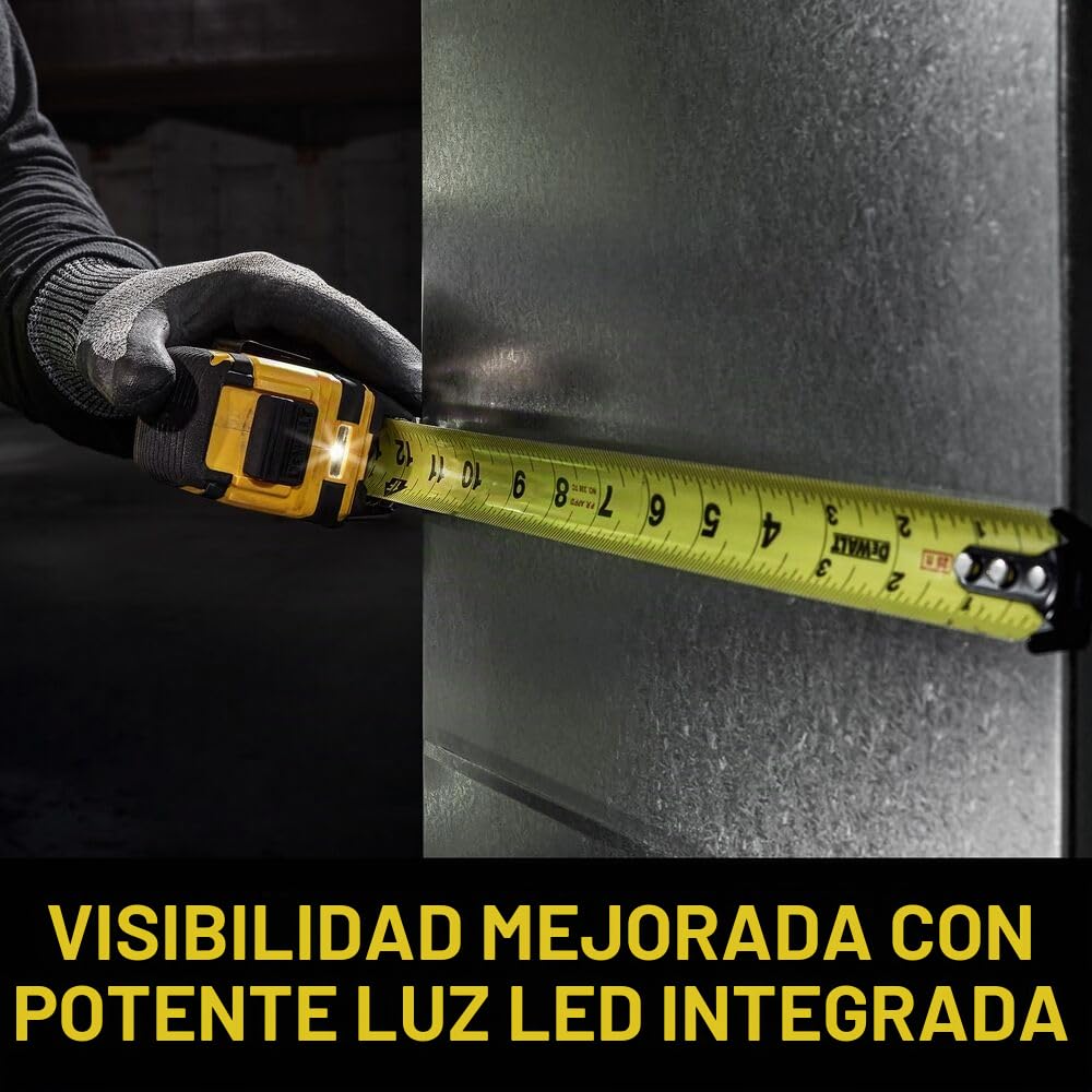 Cinta métrica iluminada de 25 pies