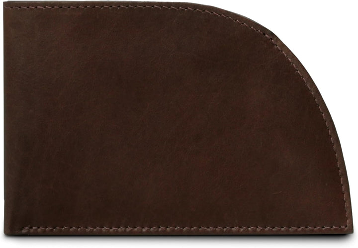 ROGUE WALLET Cartera Curva para Bolsillo Frontal, Marrón
