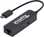 Adaptador USB C a Ethernet enchufable de 2,5 Gb con carga PD de 100 W