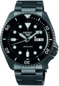 SEIKO Reloj automático para hombre – 5 deportes – calendario día/fecha, agujas y marcadores LumiBrite y bisel giratorio, 328.1 ft resistente al agua