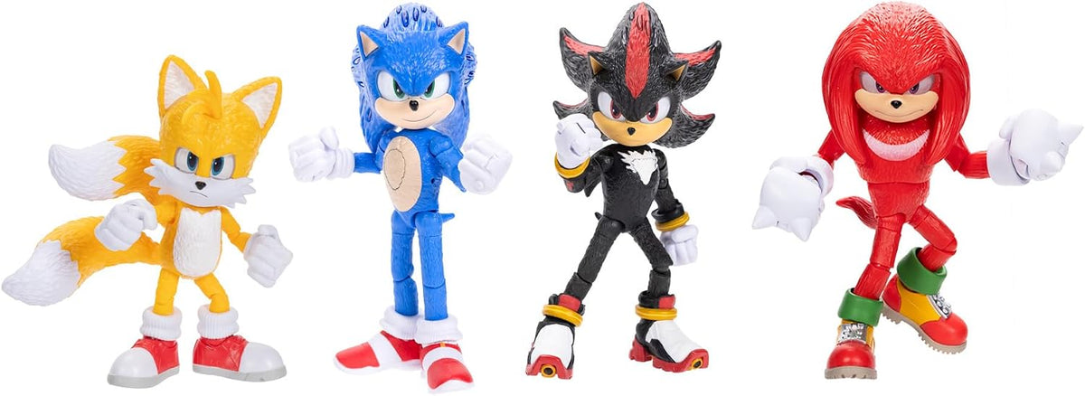 Sonic 3 Movie - Paquete múltiple de figuras de 5 pulgadas