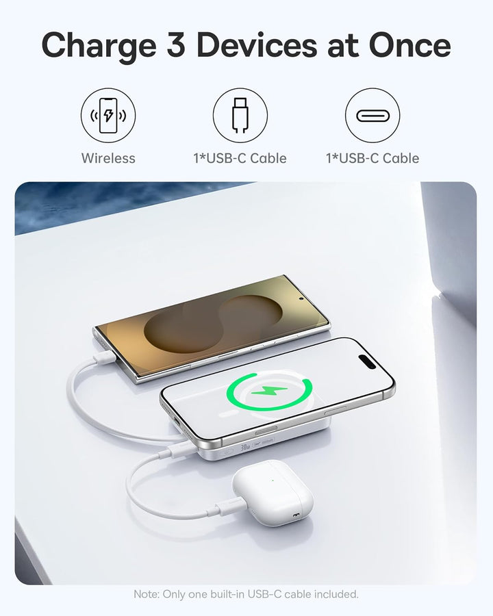 Baseus Magsafe Power Bank, cargador portátil magnético de 10,000 mA...