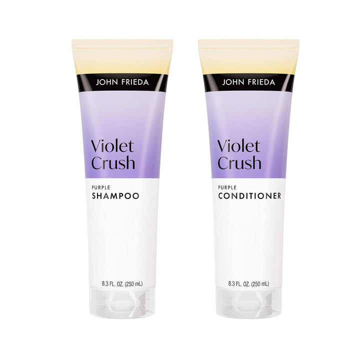 John Frieda Violet Crush - Paquete de champú y acondicionador morad...