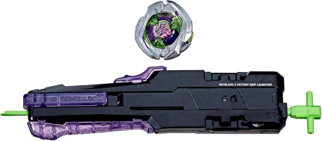 Hasbro Beyblade X Victory Grip - Juego de iniciación giratorio a la derecha