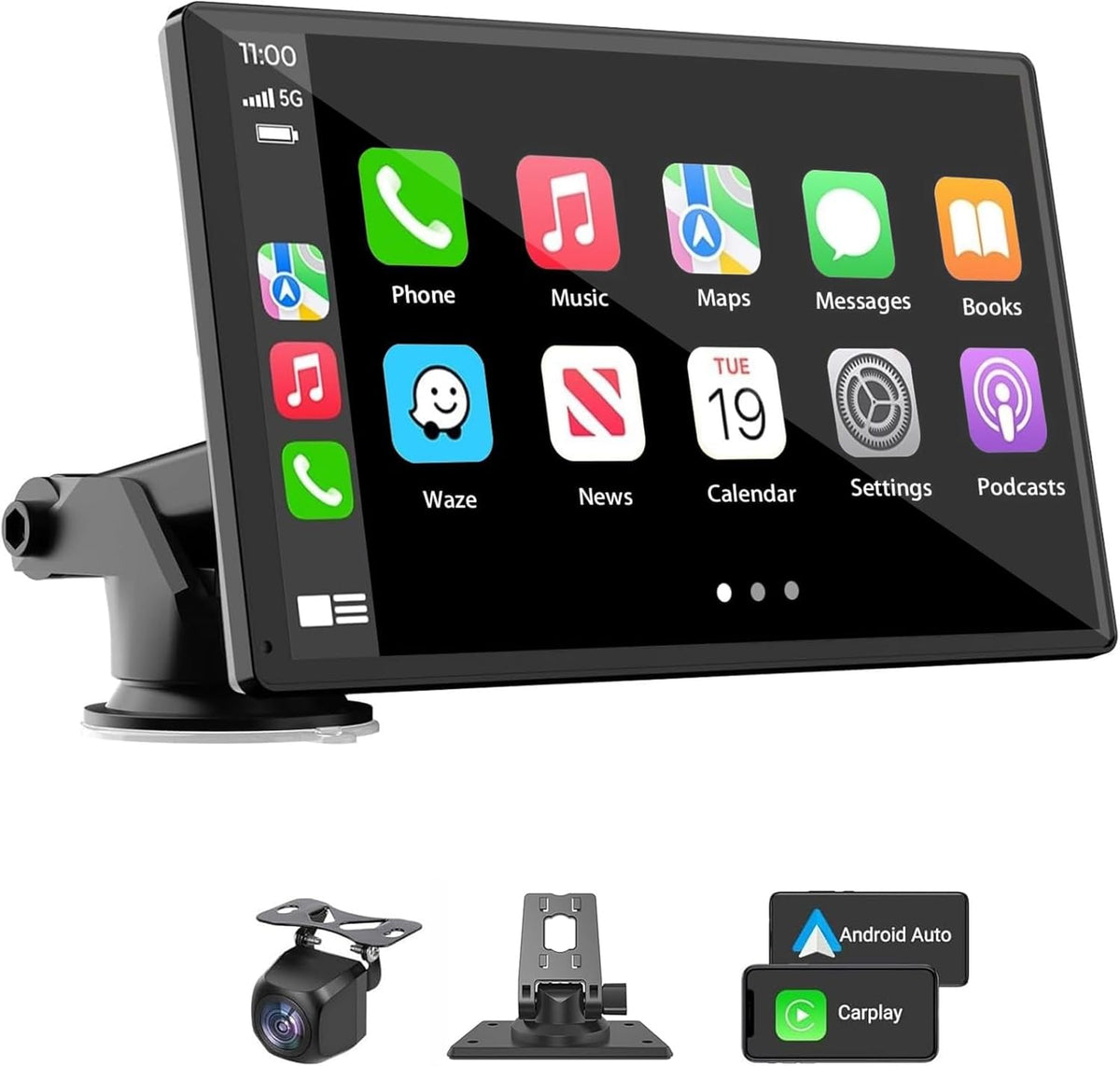 Estéreo inalámbrico portátil Carplay para automóvil