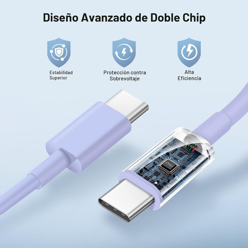 iPhone 18 17 16 Cargador de carga rápida extra largo 10FT USB C cargador
