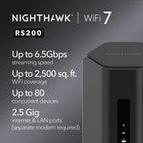 NETGEAR Nighthawk Router WiFi 7 de doble banda (RS200) Solo router...