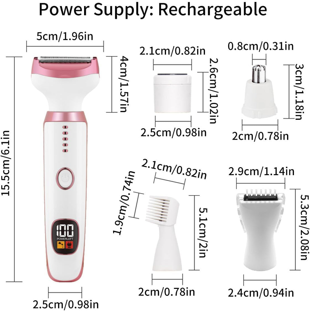 Maquinillas de afeitar eléctricas para mujer, recortadora de bikini...