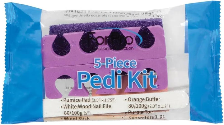 ForPro - Kit de 5 piezas de Pedi, 100 unidades, paquete individualm...