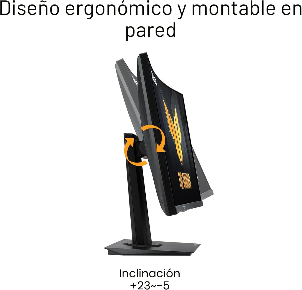 ASUS TUF Gaming 24\u201D (23.6 pulgadas visibles) Monitor curvo (VG...