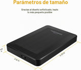 UnionSine Disco duro externo portátil de 2,5" 500 GB, negro | A...