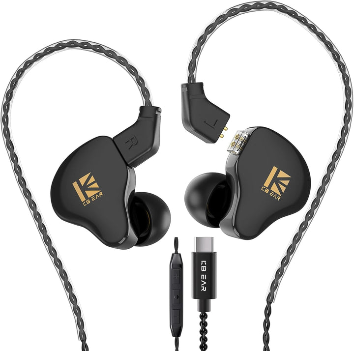 Auriculares KBEAR KS1 USB C con cable, auriculares con sonido crist...