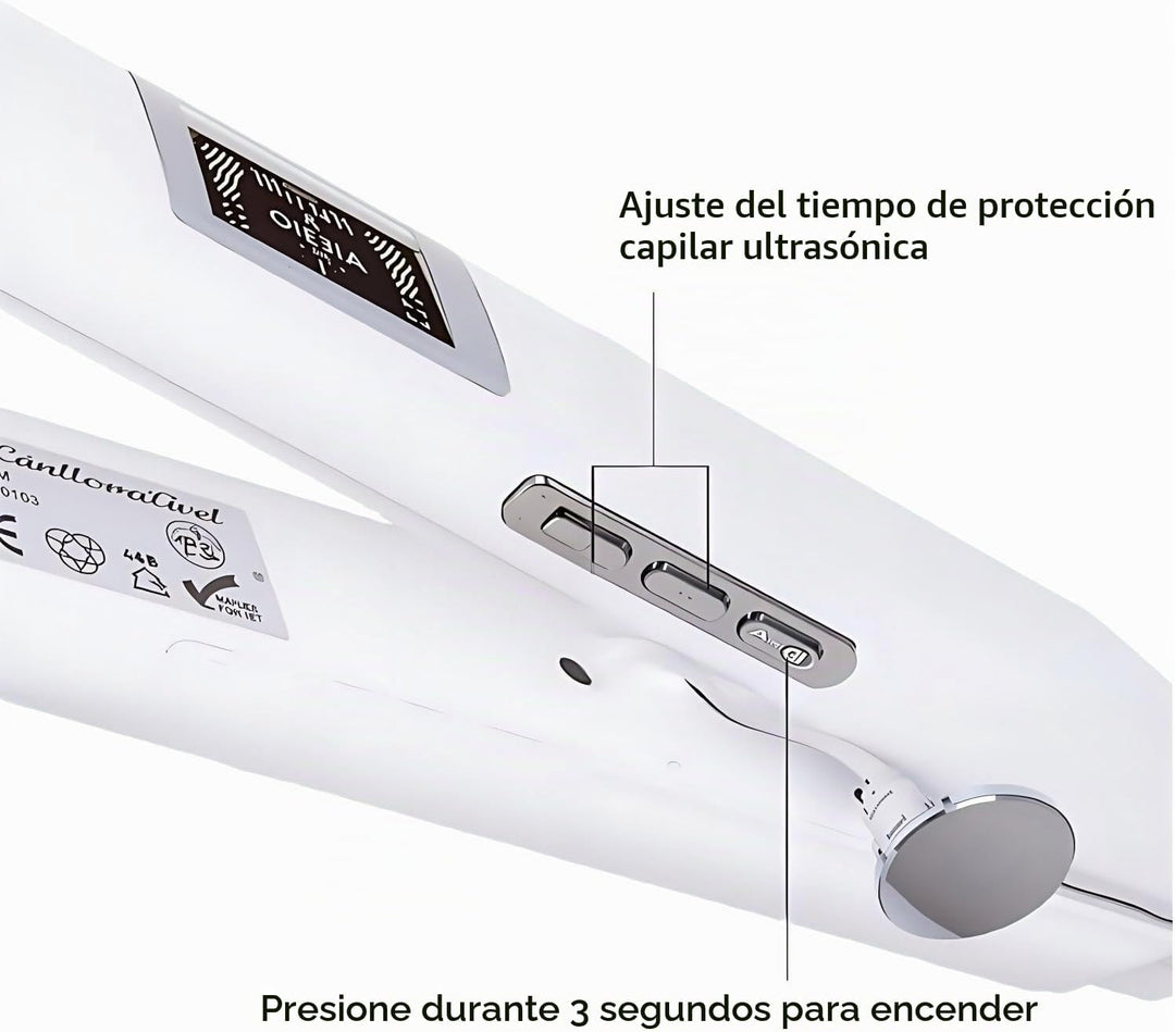 El hierro ultrasónico para el cuidado del cabello por infrarrojos r...