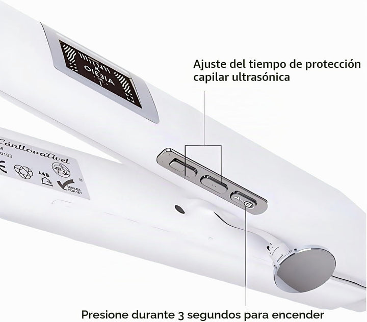 El hierro ultrasónico para el cuidado del cabello por infrarrojos r...