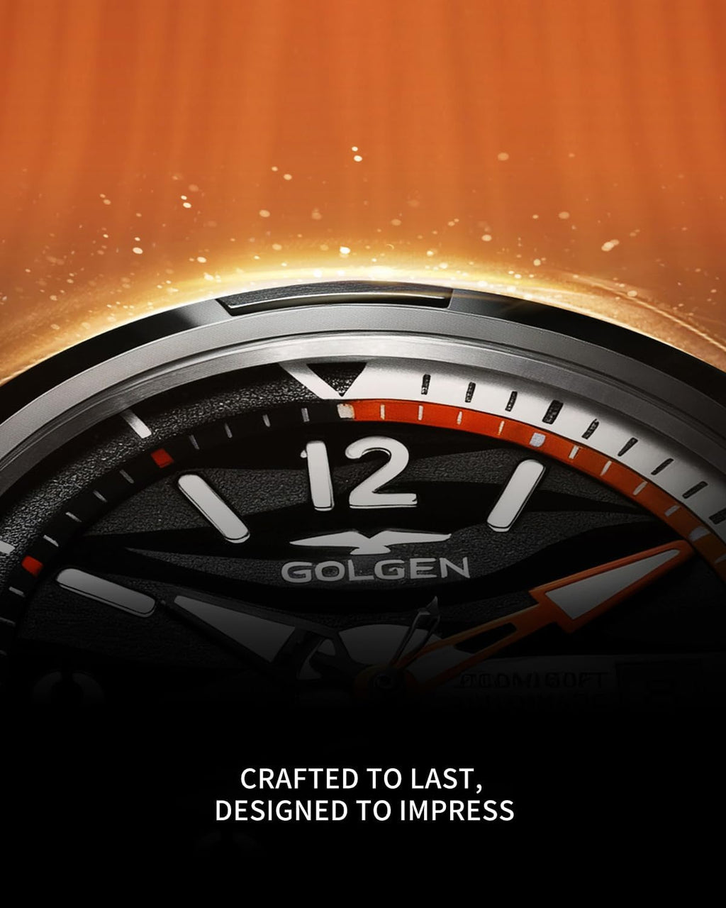 200M - Reloj de pulsera impermeable para hombre, reloj suizo luminoso de cristal de zafiro sintético con movimiento de alta frecuencia importado y acero inoxidable 316L, reloj de visualización