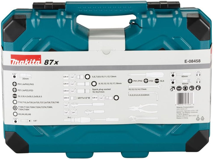 Makita E-08458 Juego de 87 Piezas Mecánica