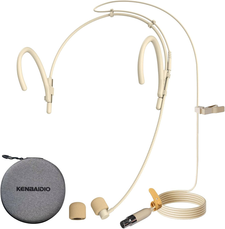 Micrófono de auriculares con doble auricular para colgar sobre la o...