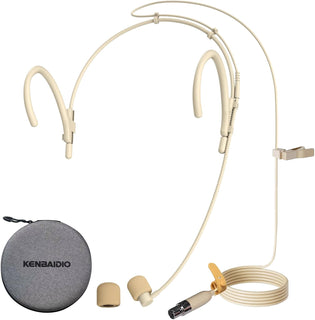 Micrófono de auriculares con doble auricular para colgar sobre la o...