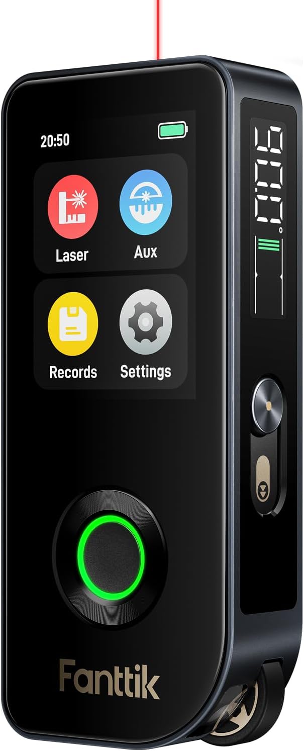 Fanttik Medidor láser digital A11 Ultra 3 en 1 con rodillo de rueda y