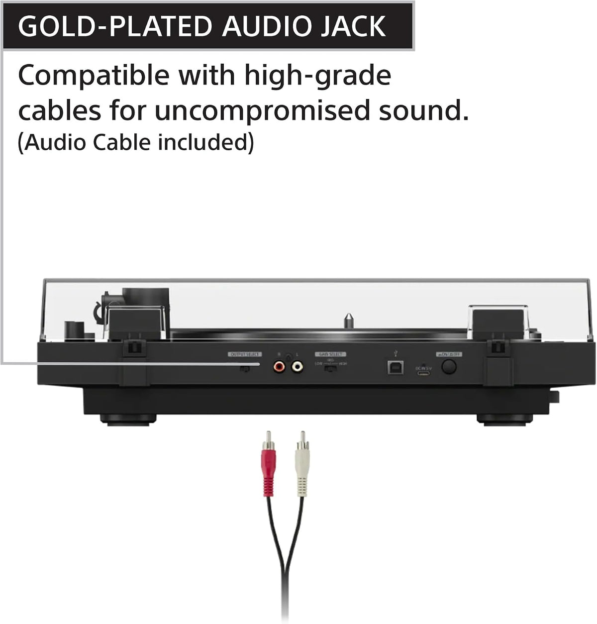 Sony PS-LX5BT - Tocadiscos inalámbricos Bluetooth premium con reproducción