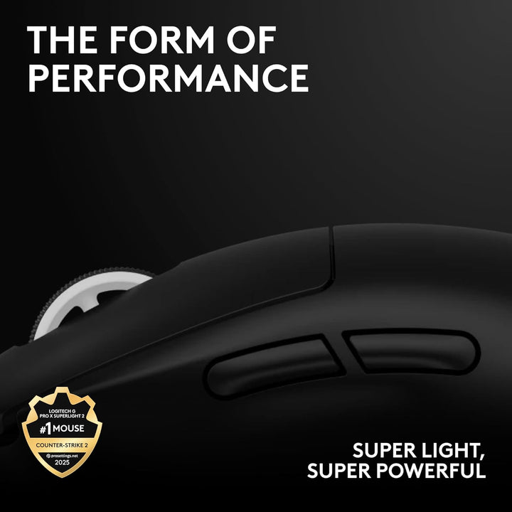 Logitech G PRO X Superlight 2 Ratón inalámbrico para juegos, 60g Pr...