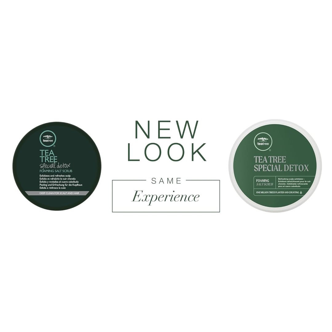 Tea Tree Exfoliante especial de sal espumosa de desintoxicación, ex...
