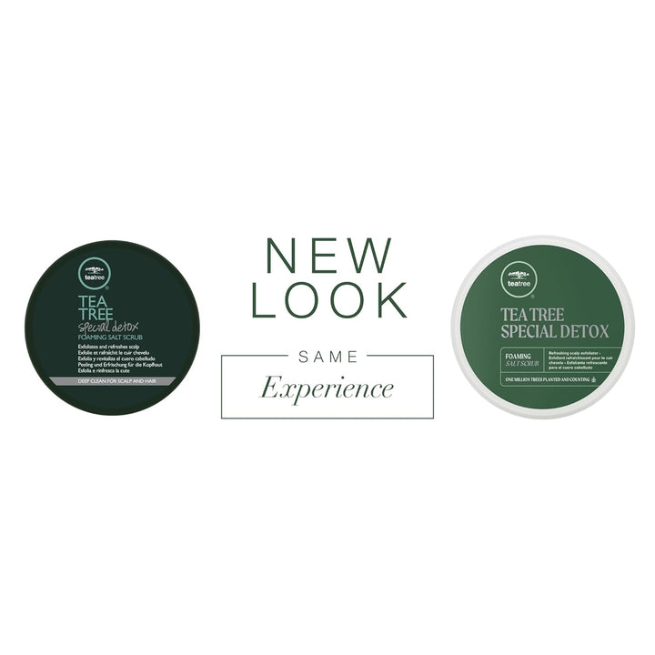 Tea Tree Exfoliante especial de sal espumosa de desintoxicación, ex...
