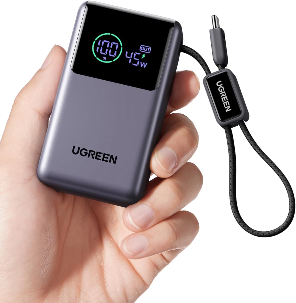 UGREEN Nexode Pro Power Bank 10,000mAh 45W, cargador portátil compa...