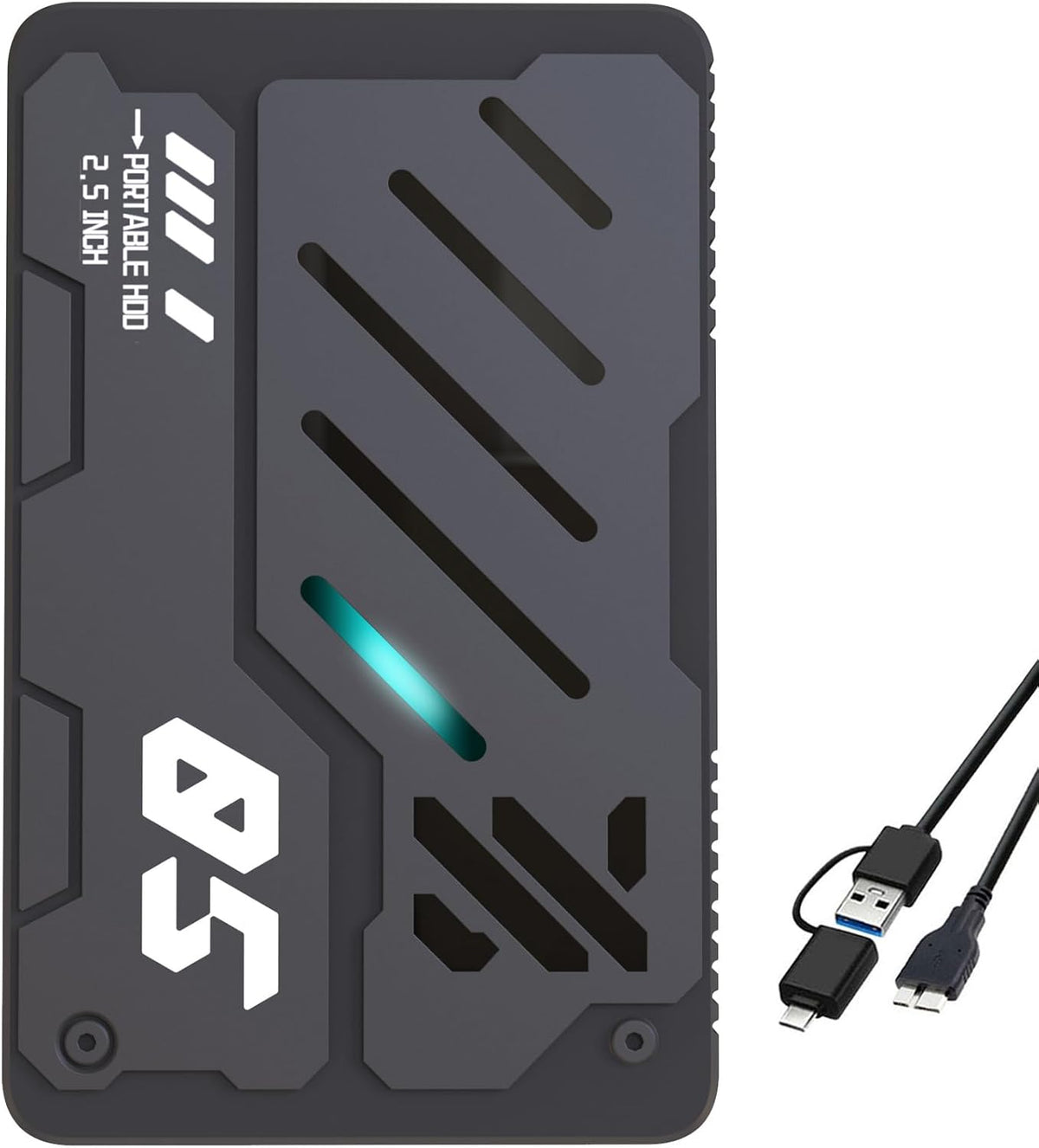 Tianken Ultra Slim - Disco duro externo portátil HDD con USB 3.0 de...