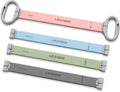 Lexipro Banda de resistencia ajustable para figura 8, 10-25 libras, 4 niveles de resistencia intercambiables con asas ergonómicas, banda de ejercicio de silicona de intercambio rápido para mujeres y