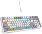 HUO JI Z-99 Teclado mecánico con cable, sonido cremoso, interruptor...