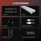 Sable de luz RGB3.0 de doble hoja con balanceo suave, sable de luz de duelo con control de movimiento, 16 fuentes de sonido, sables de luz con color infinito y 16 colores sólidos