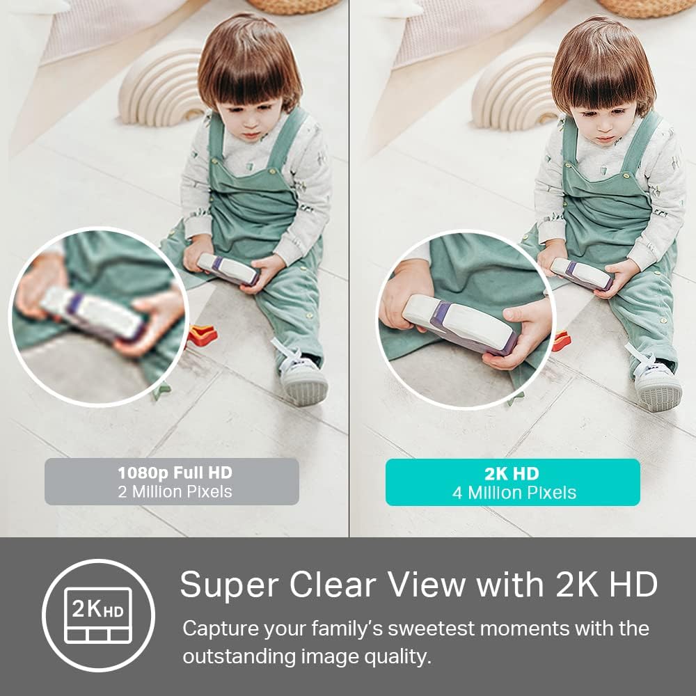 Kasa Smart Cámara de Seguridad Interior 2K QHD, Detección de Person...