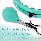 OurStarry - Aro de Ejercicio con Peso de 34 Nudos de Tamaño Grande, Anillo Inteligente de Cintura para Pérdida de Peso en Adultos