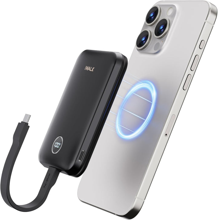iWALK Banco de energía magnético de 10000 mAh, cargador portátil in...