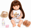 DOLLHOOD Muñecas Reborn Baby – Muñeca realista de silicona de vinilo realista de 18 pulgadas con brazos y piernas movibles completa con accesorios, gran regalo para niños (Noah James)