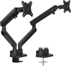 Mount-It! Soporte de escritorio con brazo para monitor doble, pantallas de