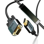 Cable HDMI a VGA de 30 pies con IC, HDMI a VGA chapado en oro compatible para computadora, computadora de escritorio, laptop, PC, monitor, proyector, HDTV, Raspberry Pi, Roku, Xbox y más