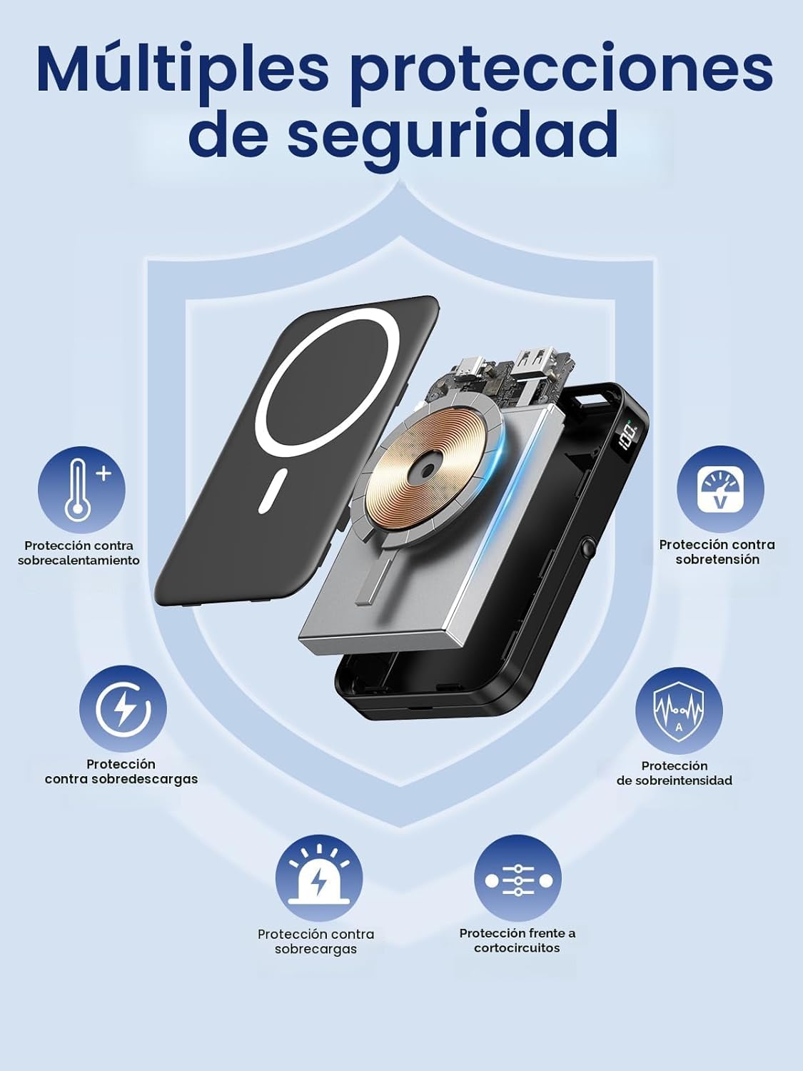 Cargador portátil para batería Magsafe, banco de energía de 10000 m...