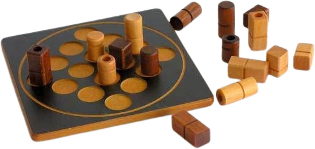 Quarto Mini | Ganador de Mensa Select | Versión para viajes del juego de estrategia abstracta de madera para niños y adultos | Favorito de la noche de juegos familiares | A partir de 8 años | 2 jugadores | 15 minutos