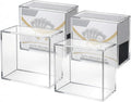 Paquete de 4 fundas protectoras de acrílico ETB, protector de caja Elite Trainer, impermeable, resistente a los arañazos, apilable con acrílico de 0.315 pulgadas de grosor, tapa magnética