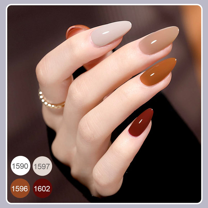 GAOY Kit de 42 Esmaltes de Uñas en Gel, Colores Rosa Blanco Rojo Ge...